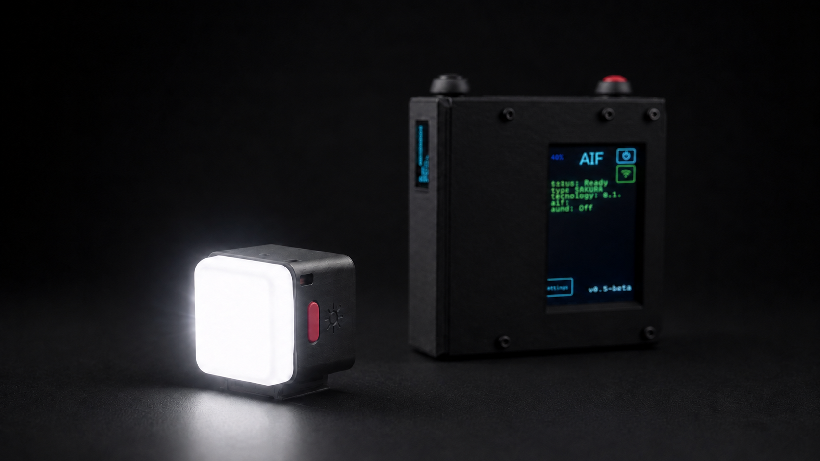 Luz LED junto a la cámara A1F